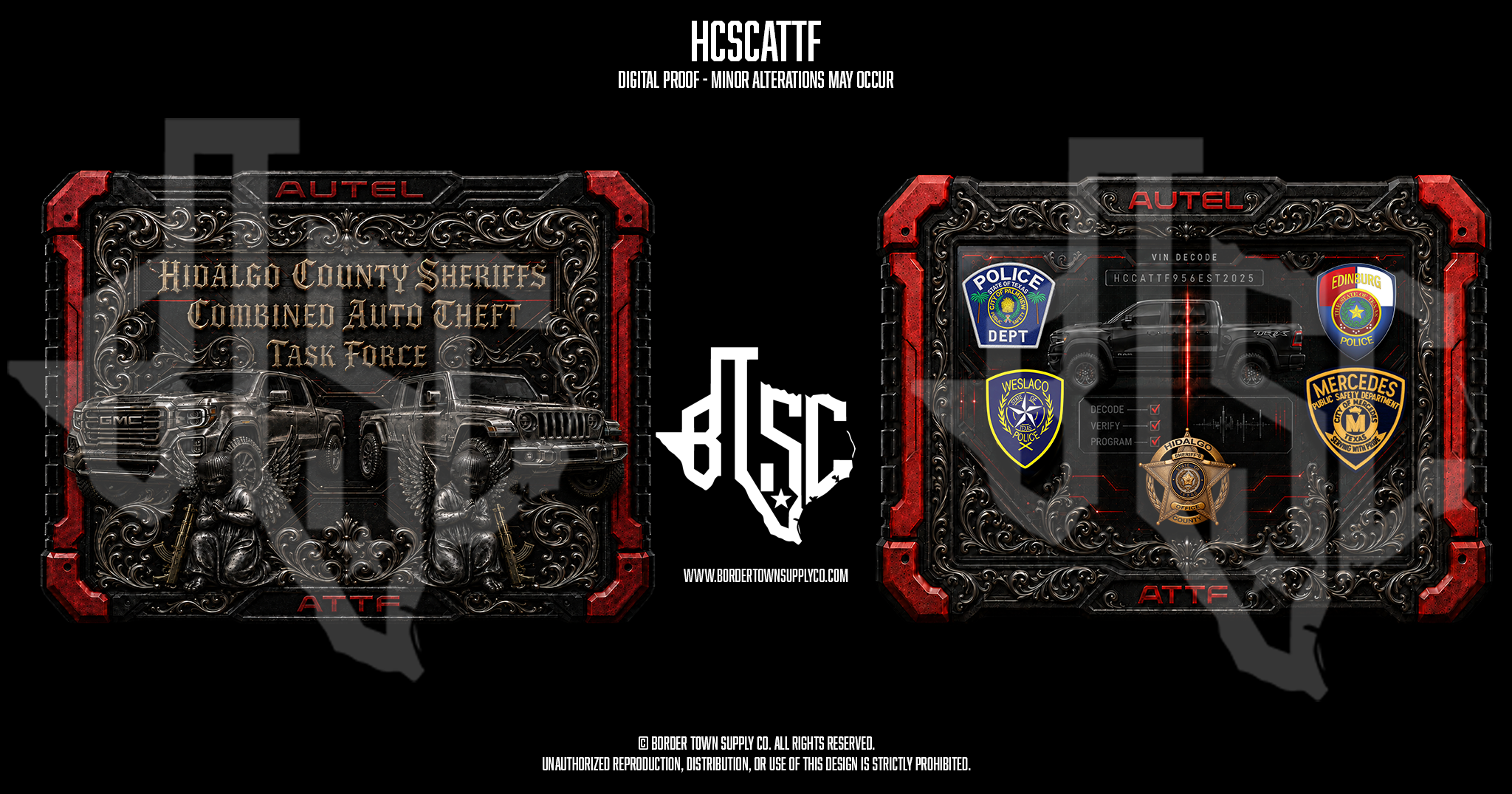 Hidalgo County Sheriff's Office Auto Theft - Challenge Coin PRE-SALE (LIMIT 2)