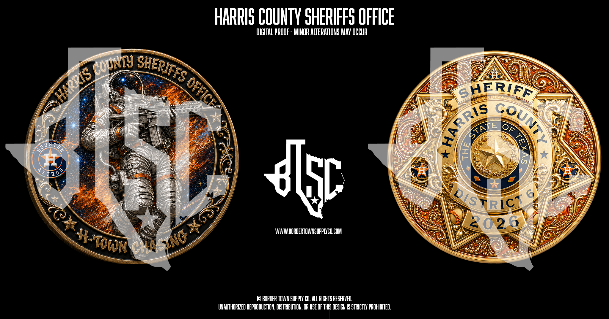 Harris County Sherrifs Office H Town Chasing PRE-SALE (LIMIT 2 PER)